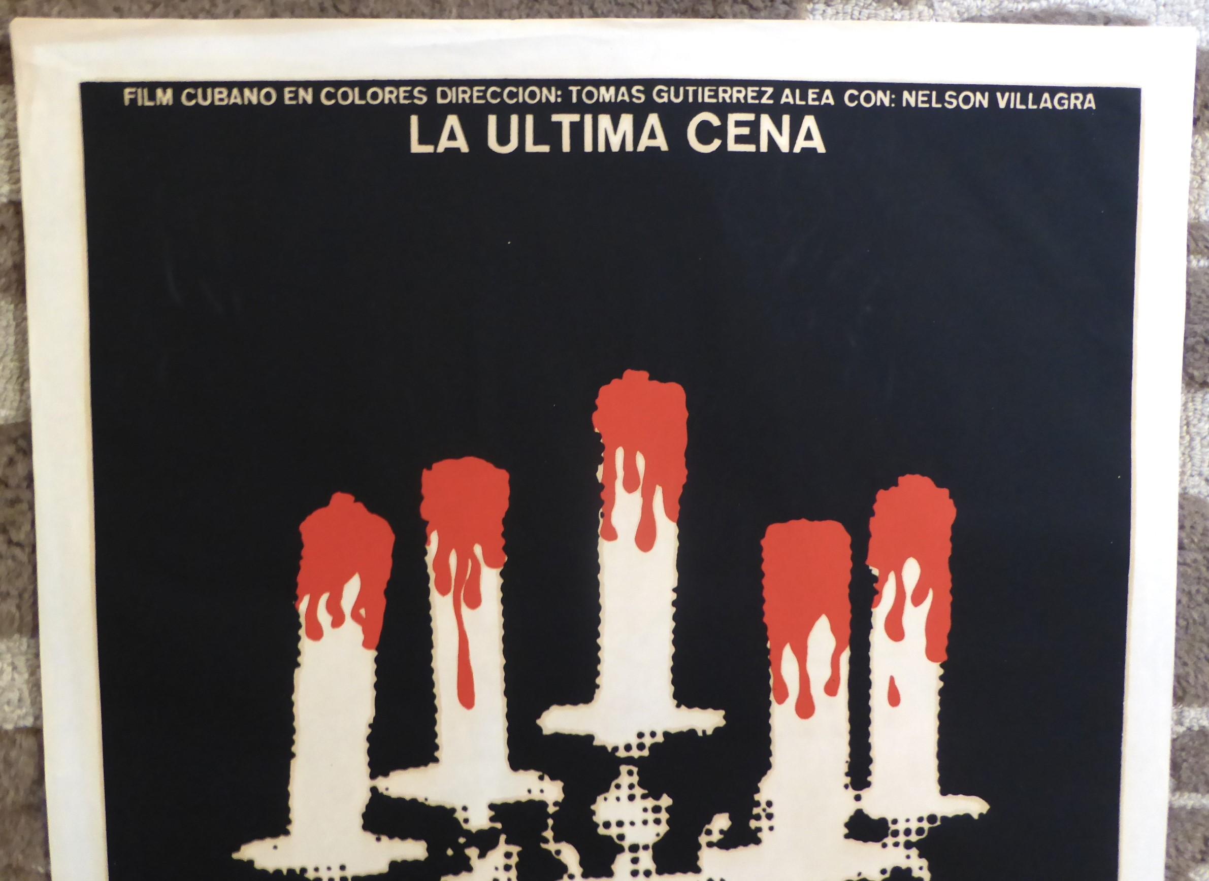Central American Vintage Film Poster La Ultima Cena Cuban Movie 1977 by Tomas Gutierrez /R. Azcuy For Sale