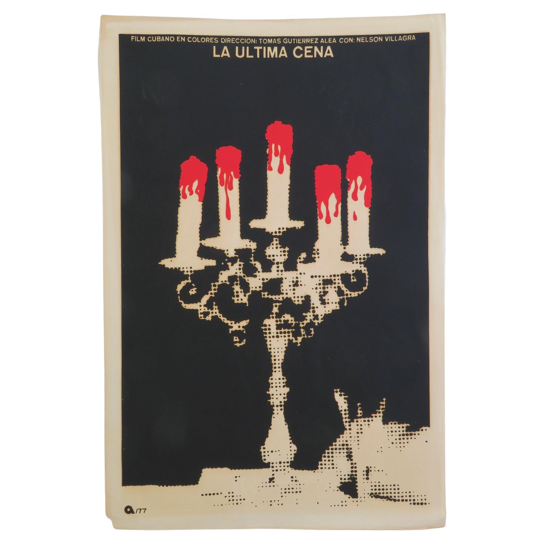Vintage-Filmplakat „La Ultima Cena“, kubanisches Vintage-Filmplakat, 1977, Tomas Gutierrez /R. Azcuy