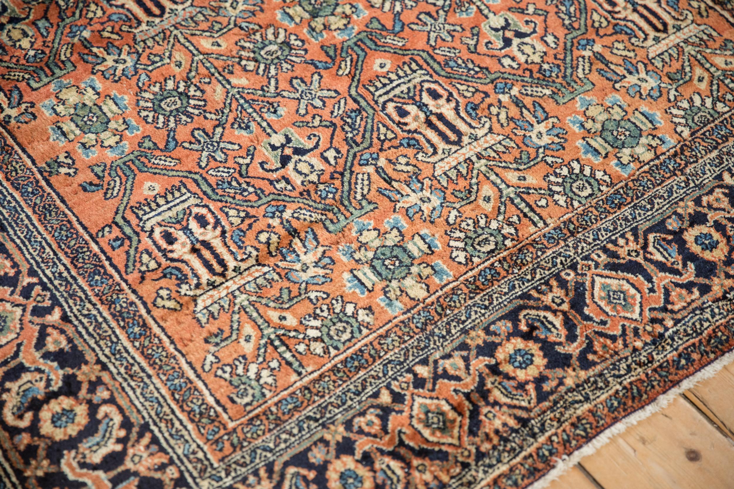 Hand-Knotted Vintage Fine Bibikabad Rug For Sale