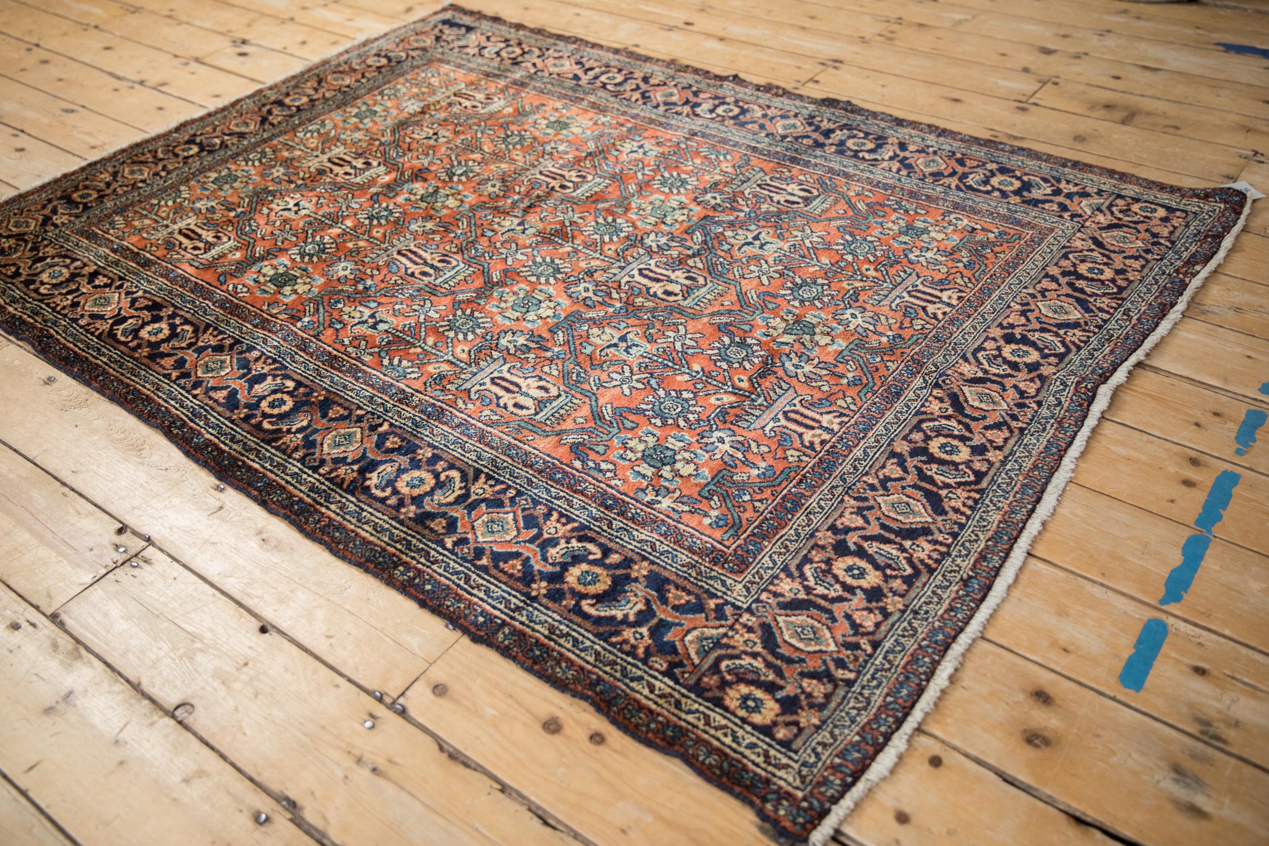 Mid-20th Century Vintage Fine Bibikabad Rug For Sale