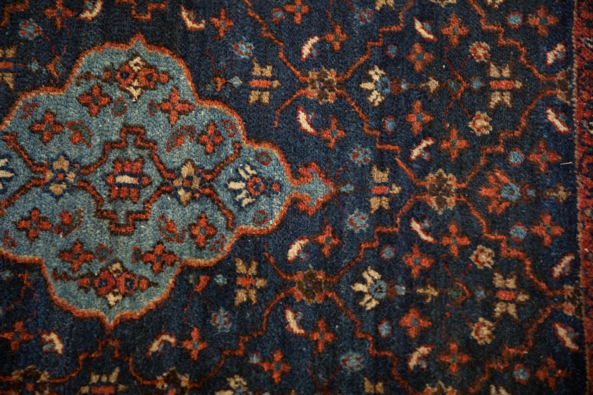 Feiner Vintage Bibikabad-Teppich (Wolle) im Angebot