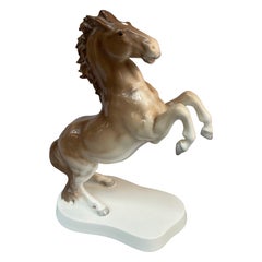 Vintage Fine Bone Noritake Horse Figurine- Brown