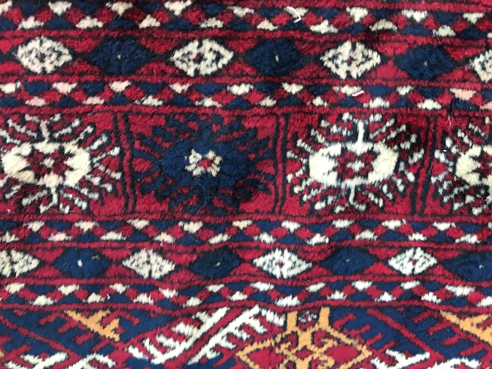 Vintage Fine Boukhara Afghan Rug For Sale 3