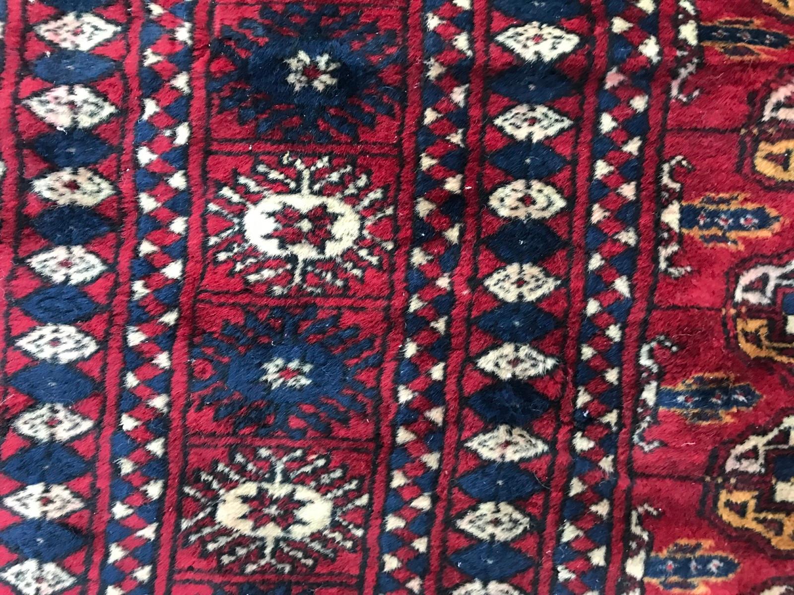 Vintage Fine Boukhara Afghan Rug For Sale 4