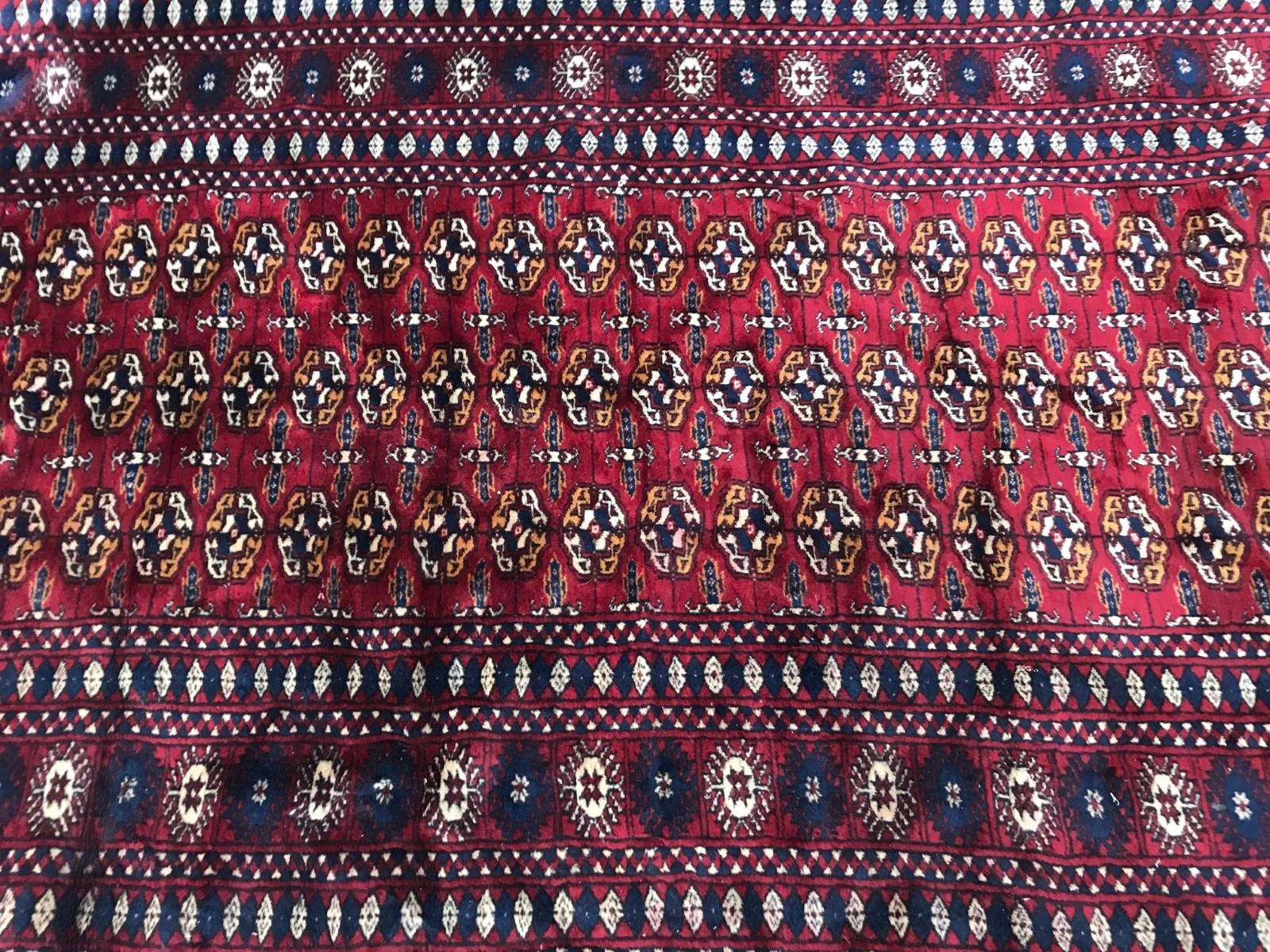 Vintage Fine Boukhara Afghan Rug For Sale 7