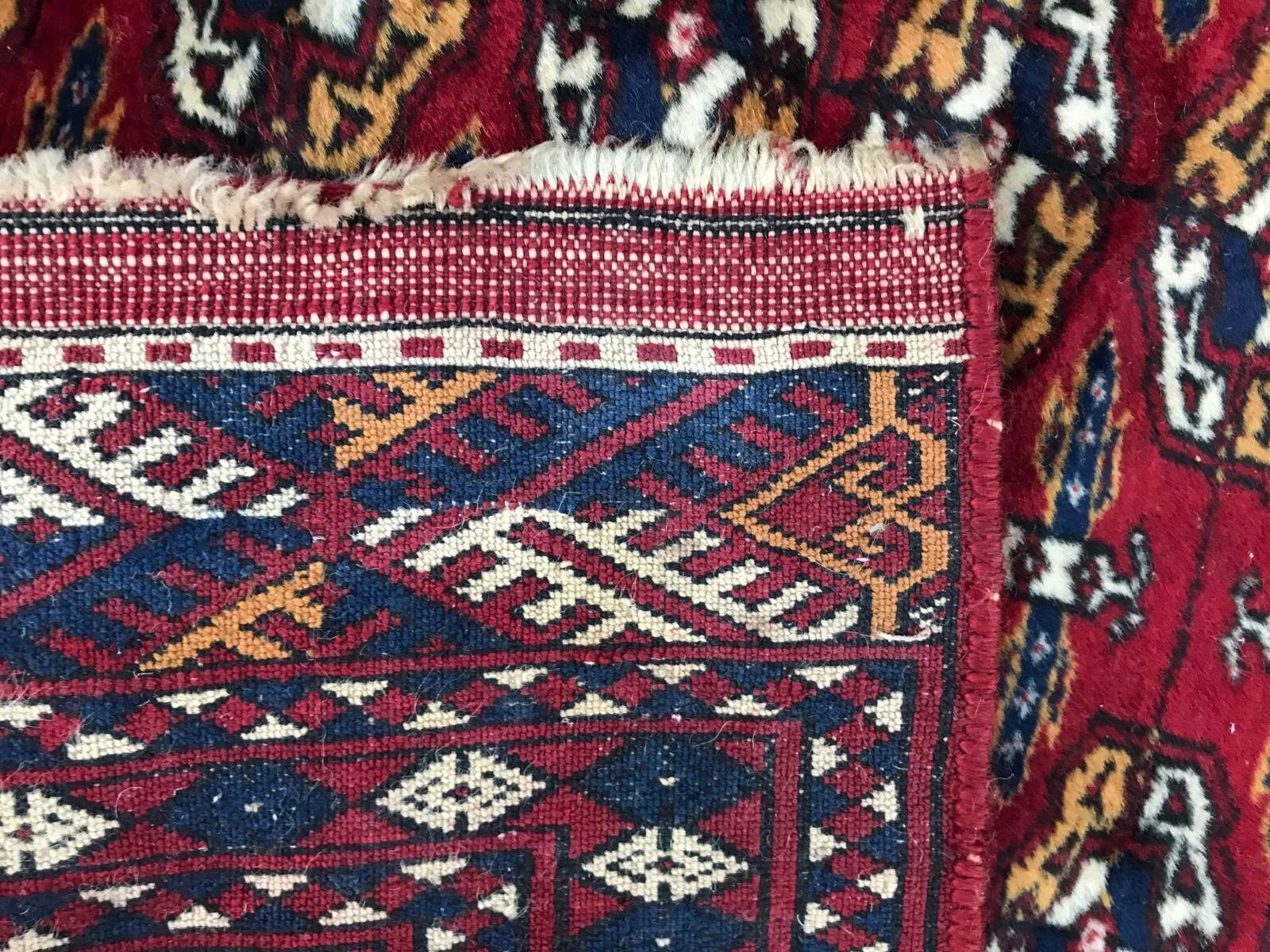 Vintage Fine Boukhara Afghan Rug For Sale 8