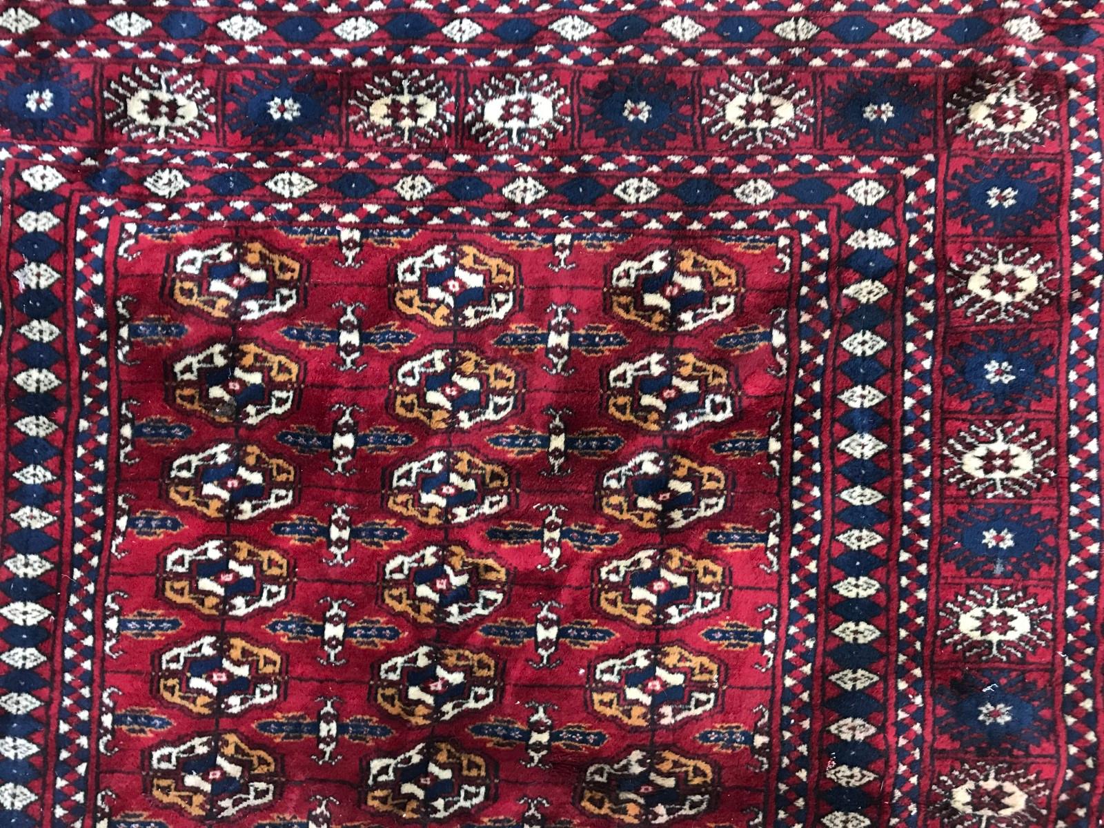 Vintage Fine Boukhara Afghan Rug In Good Condition For Sale In Saint Ouen, FR