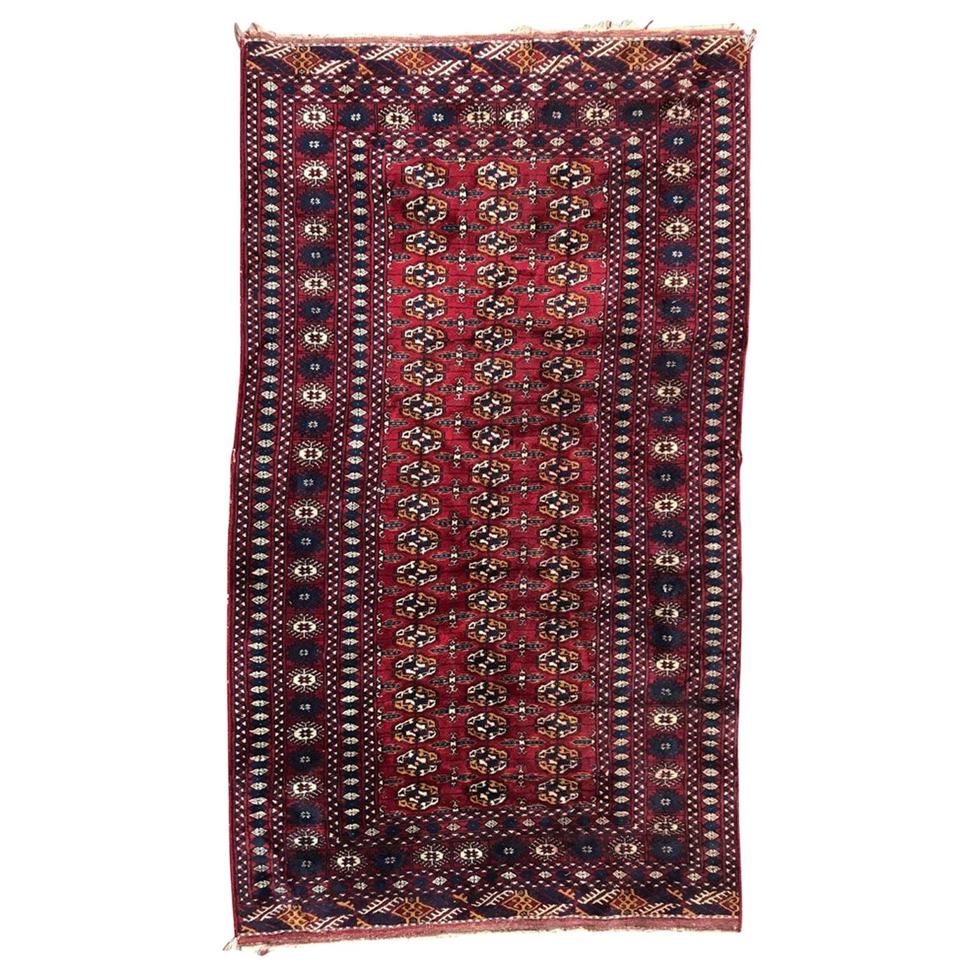 Vintage Fine Boukhara Afghan Rug For Sale