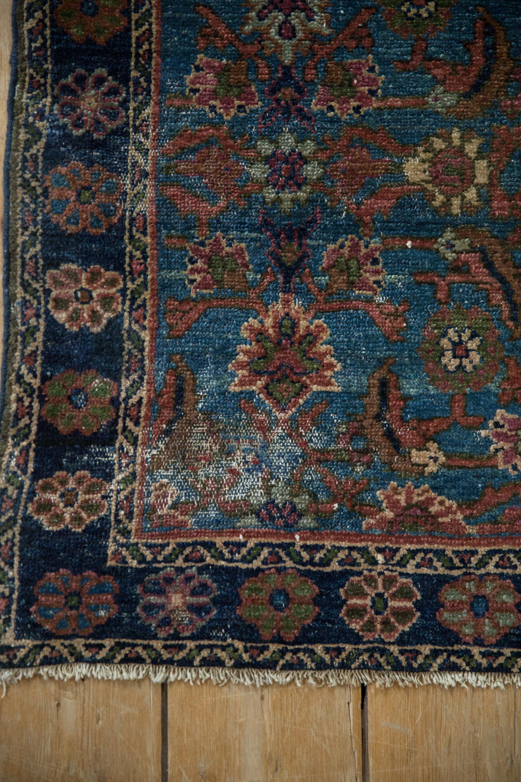 Vintage Fine Distressed Hamadan Rug In Fair Condition For Sale In Katonah, NY