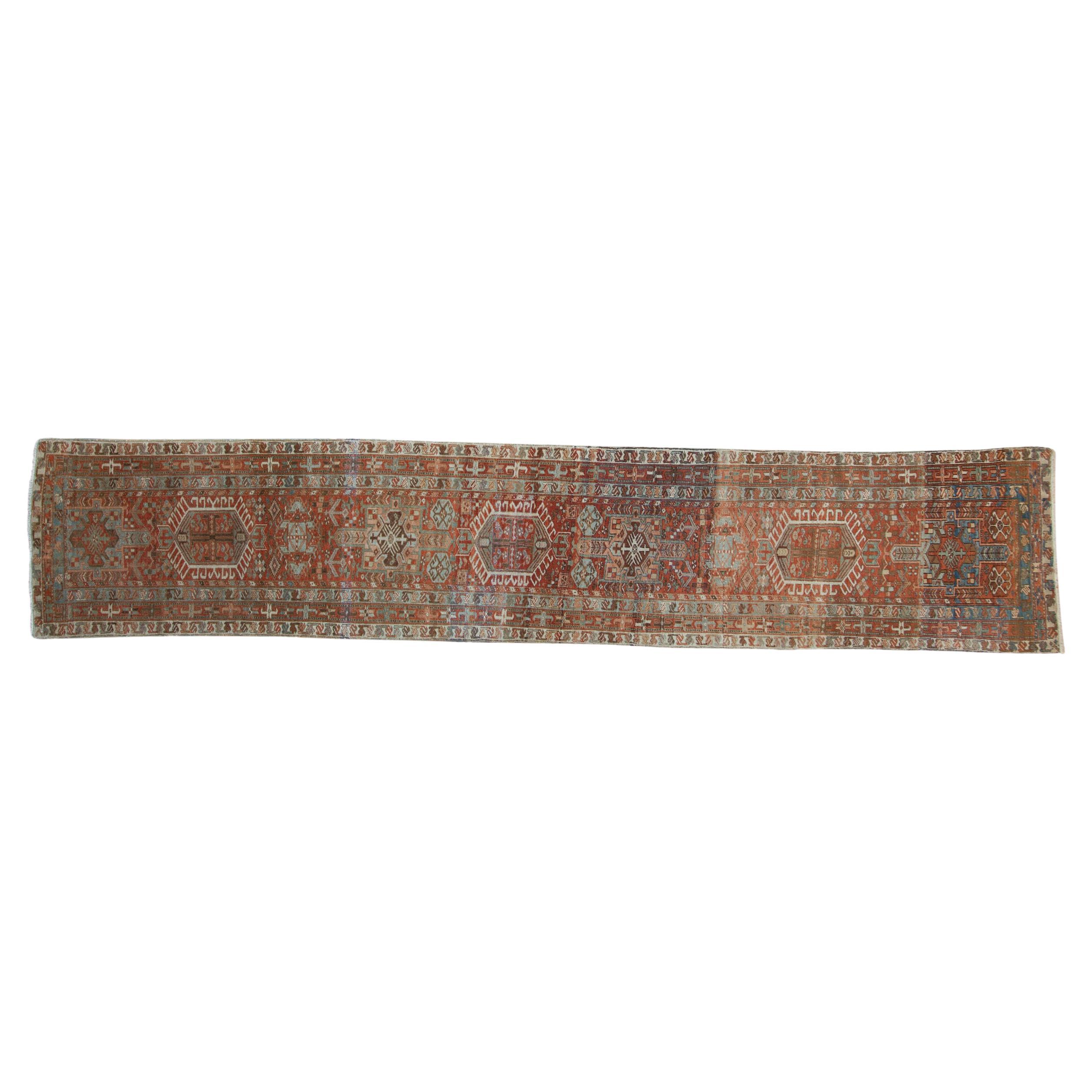 Tapis Vintage Fine Distressed Karaja Runner