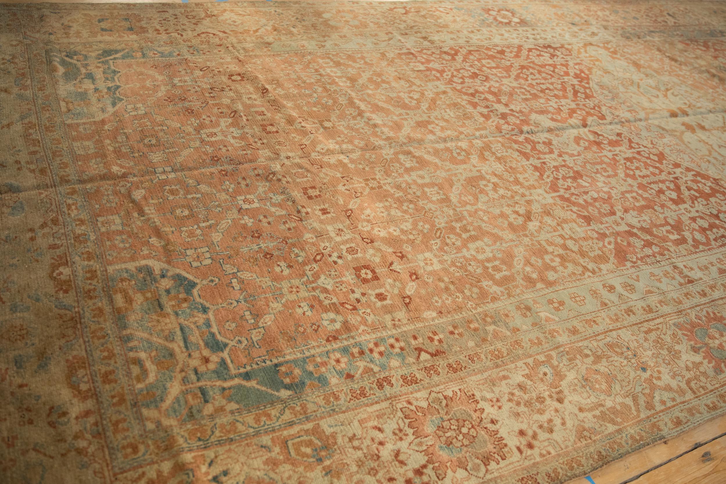 Hand-Knotted Vintage Fine Distressed Malayer Carpet For Sale
