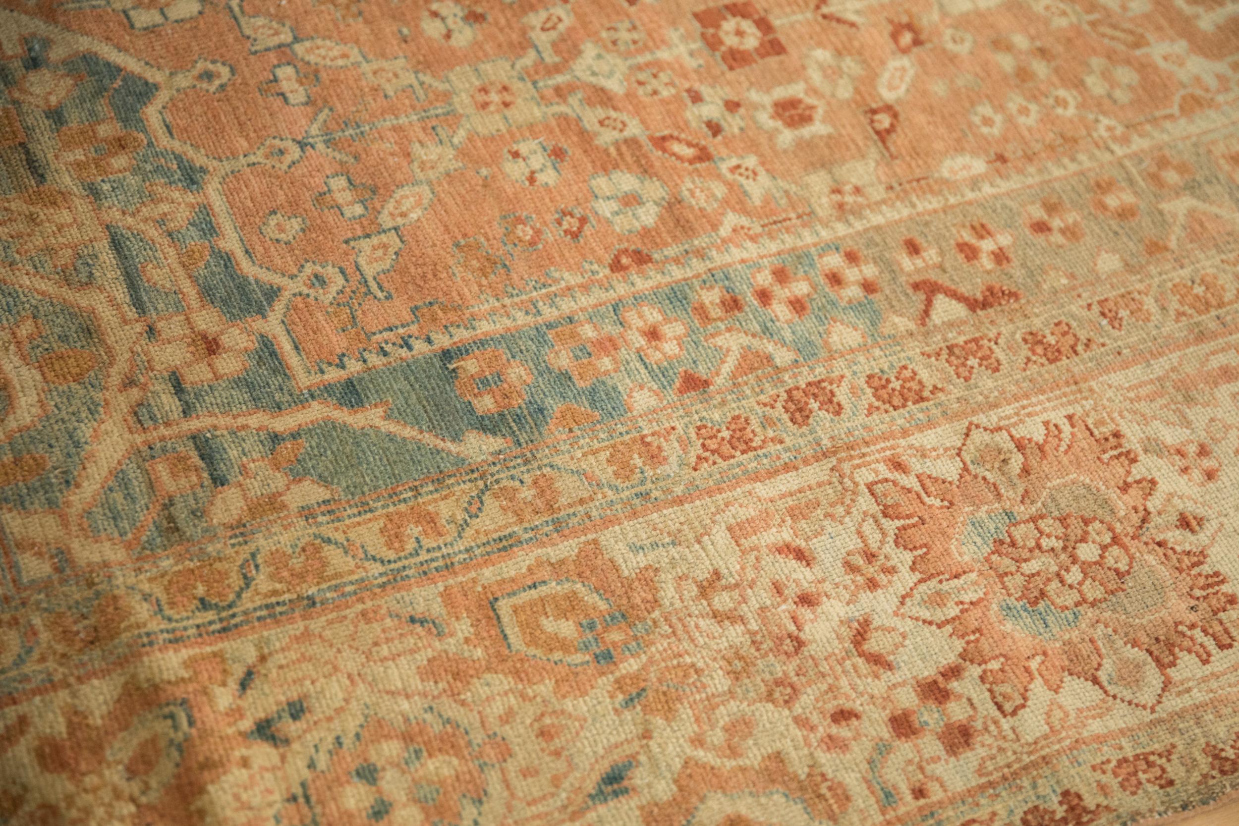 Vintage Fine Distressed Malayer Carpet In Fair Condition For Sale In Katonah, NY