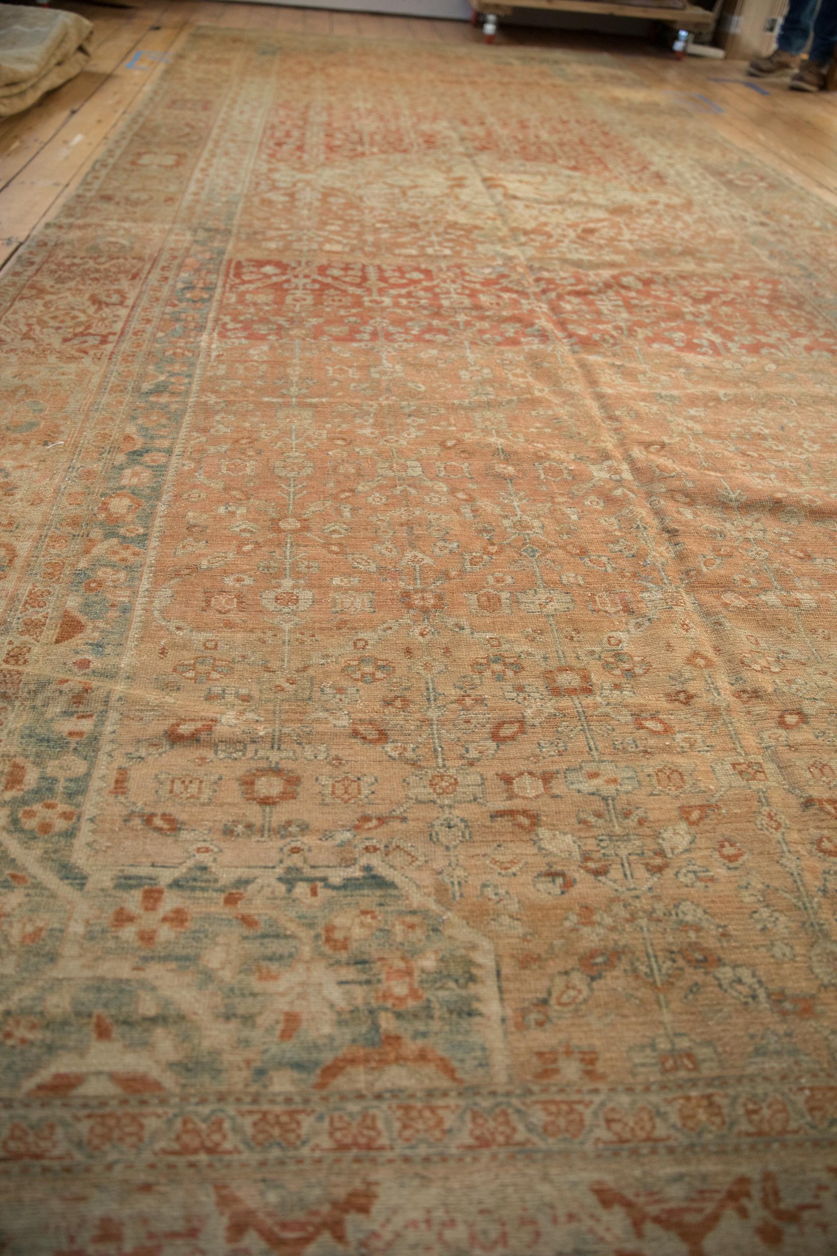 Wool Vintage Fine Distressed Malayer Carpet For Sale