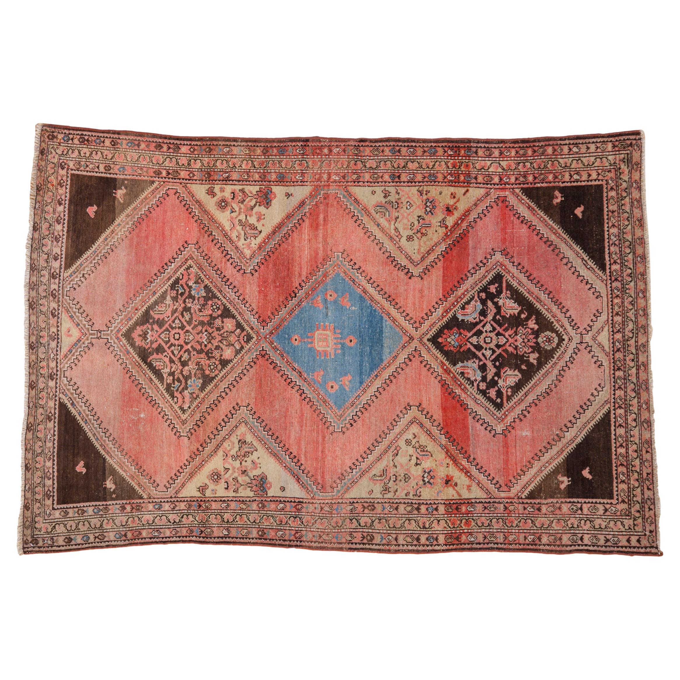 Vintage Fine Distressed Malayer Rug