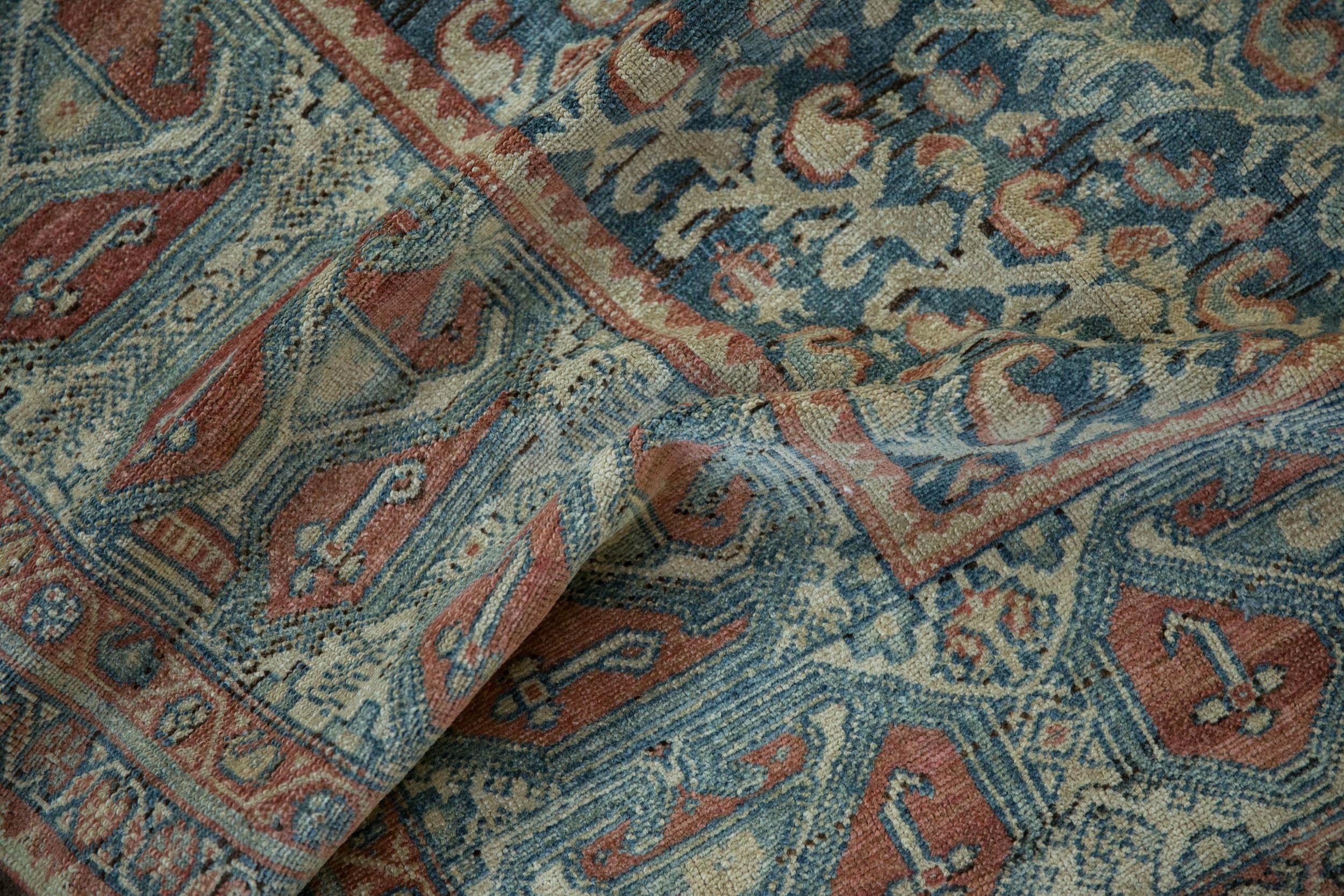 Vintage Fine Distressed Malayer Rug Runner For Sale 3