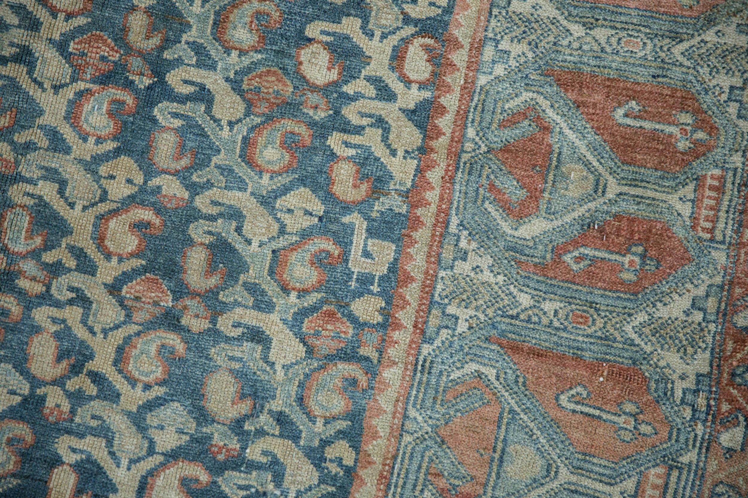 Hand-Knotted Vintage Fine Distressed Malayer Rug Runner For Sale