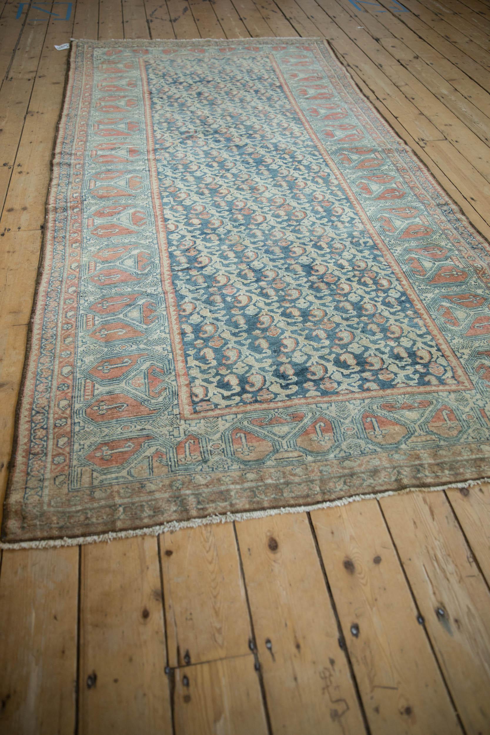 Mid-20th Century Vintage Fine Distressed Malayer Rug Runner For Sale