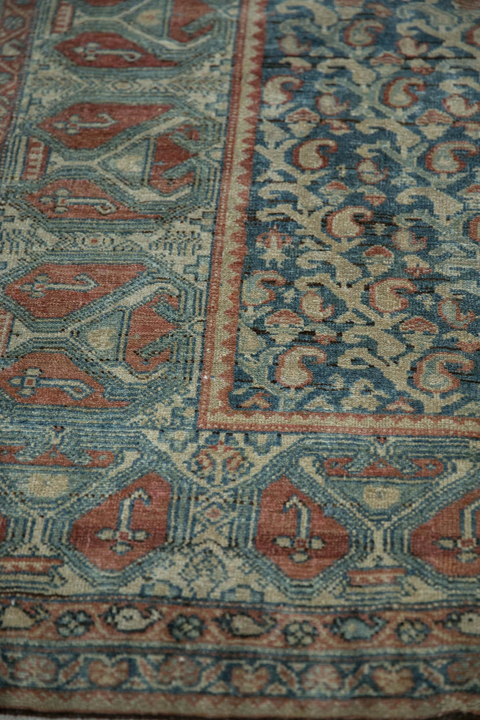 Vintage Fine Distressed Malayer Rug Runner For Sale 2