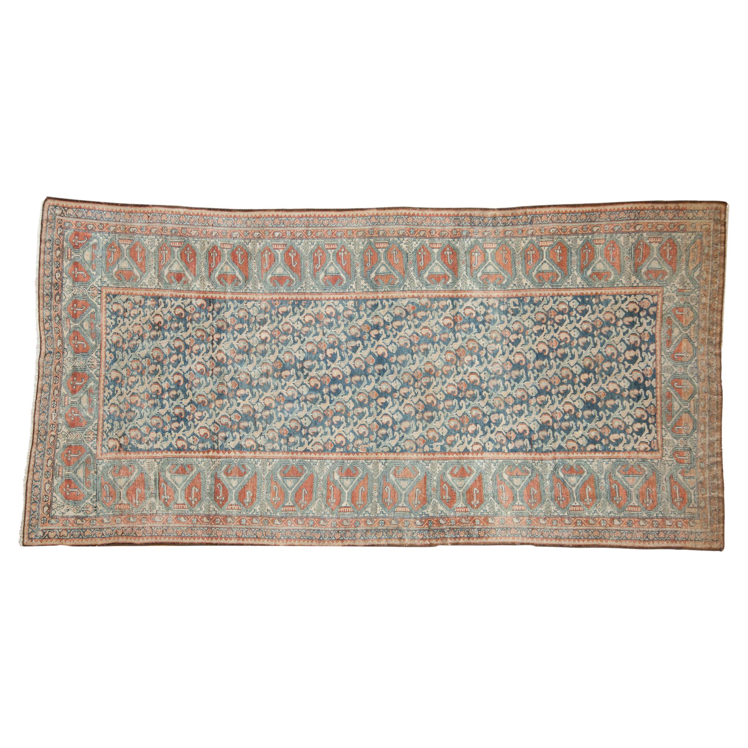 Vintage Fine Distressed Malayer Rug Runner