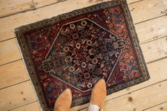 Vintage Fine Farahan Sarouk Square Rug Mat