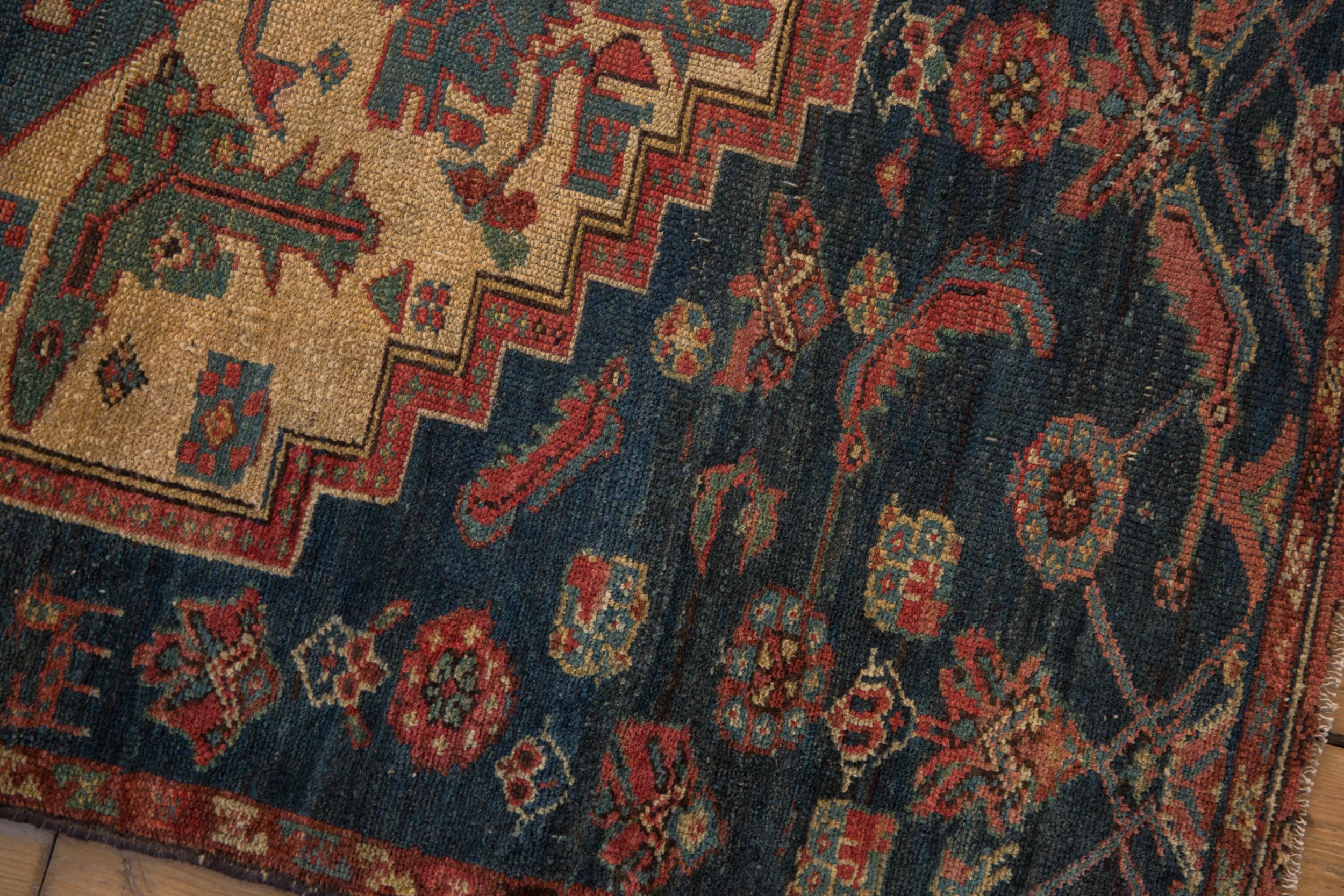 Early 20th Century Vintage Fine Fragment Borchalou Square Rug For Sale