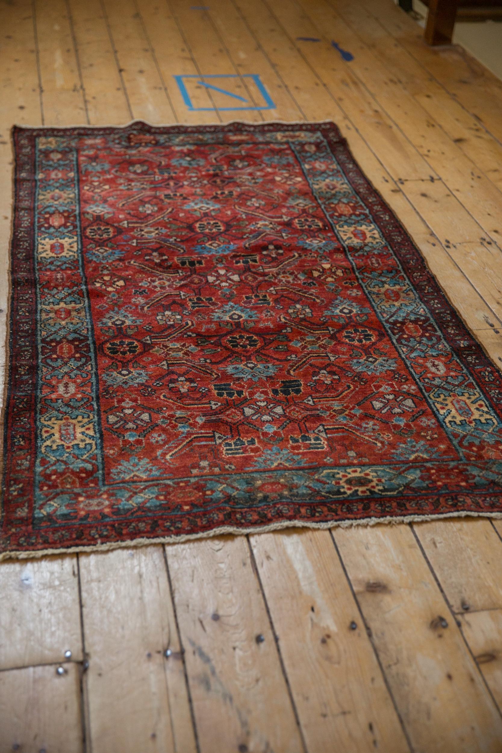 Alfombra antigua Hamadan Anudado a mano en venta
