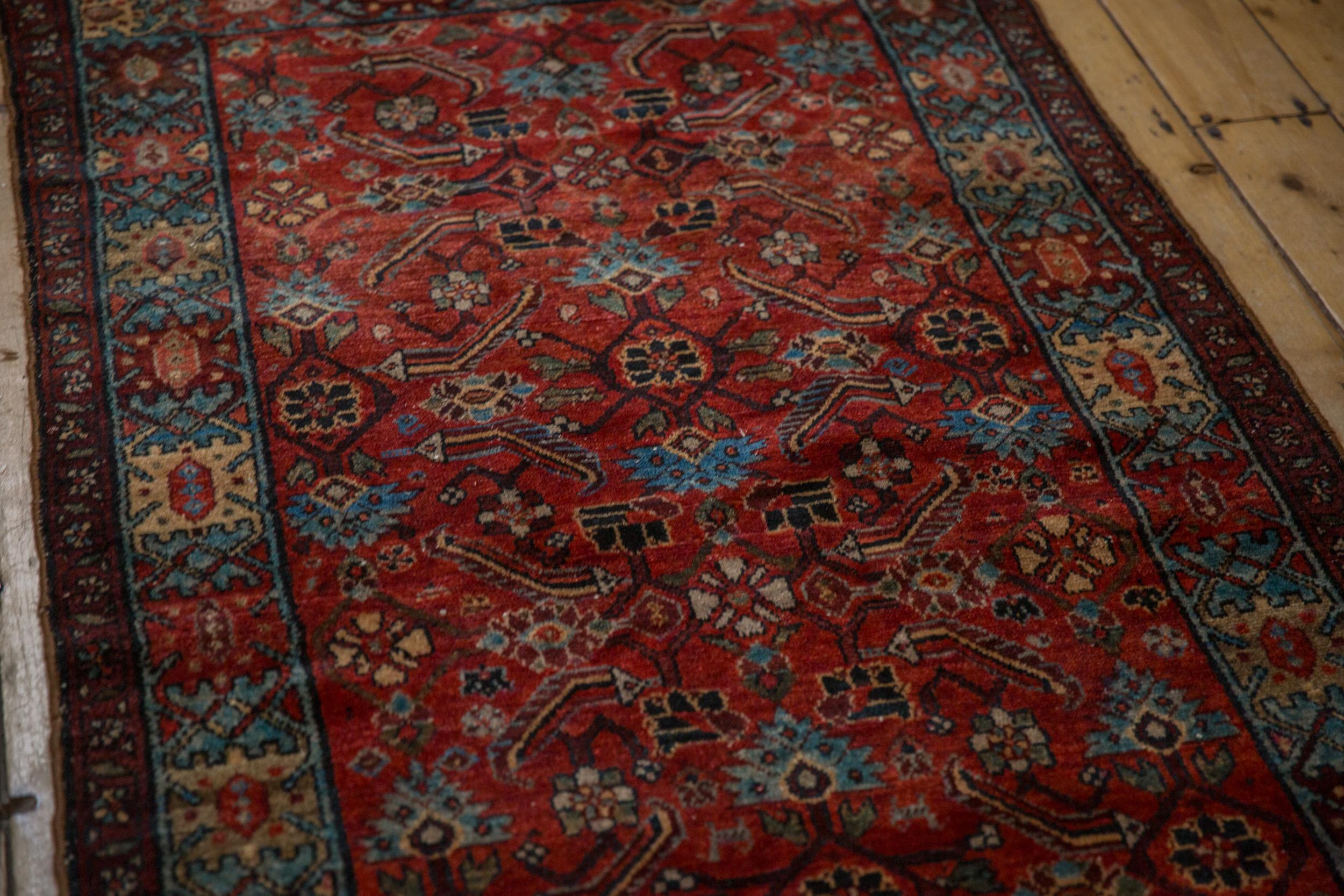 Alfombra antigua Hamadan en Bueno estado para la venta en Katonah, NY