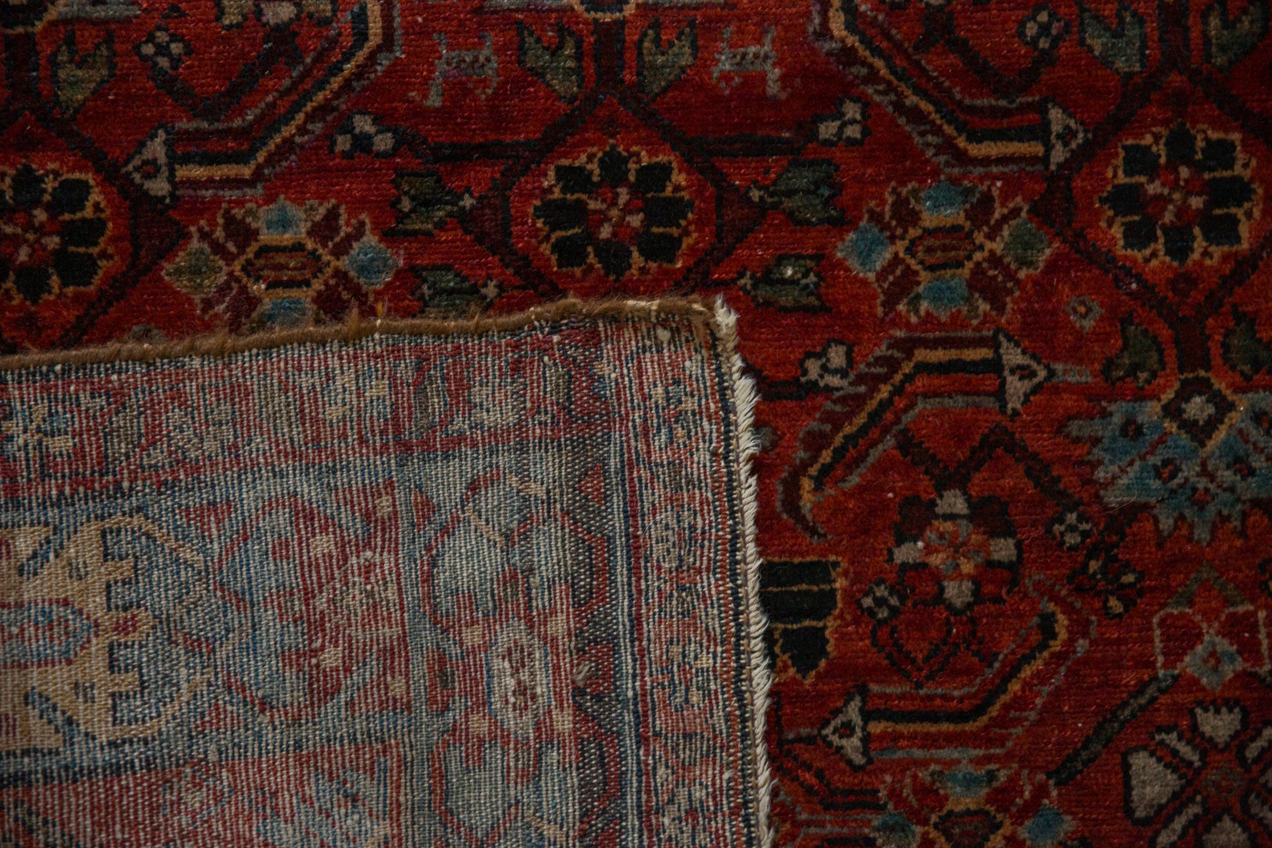 Alfombra antigua Hamadan Lana en venta