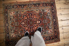Vintage Fine Heriz Square Rug
