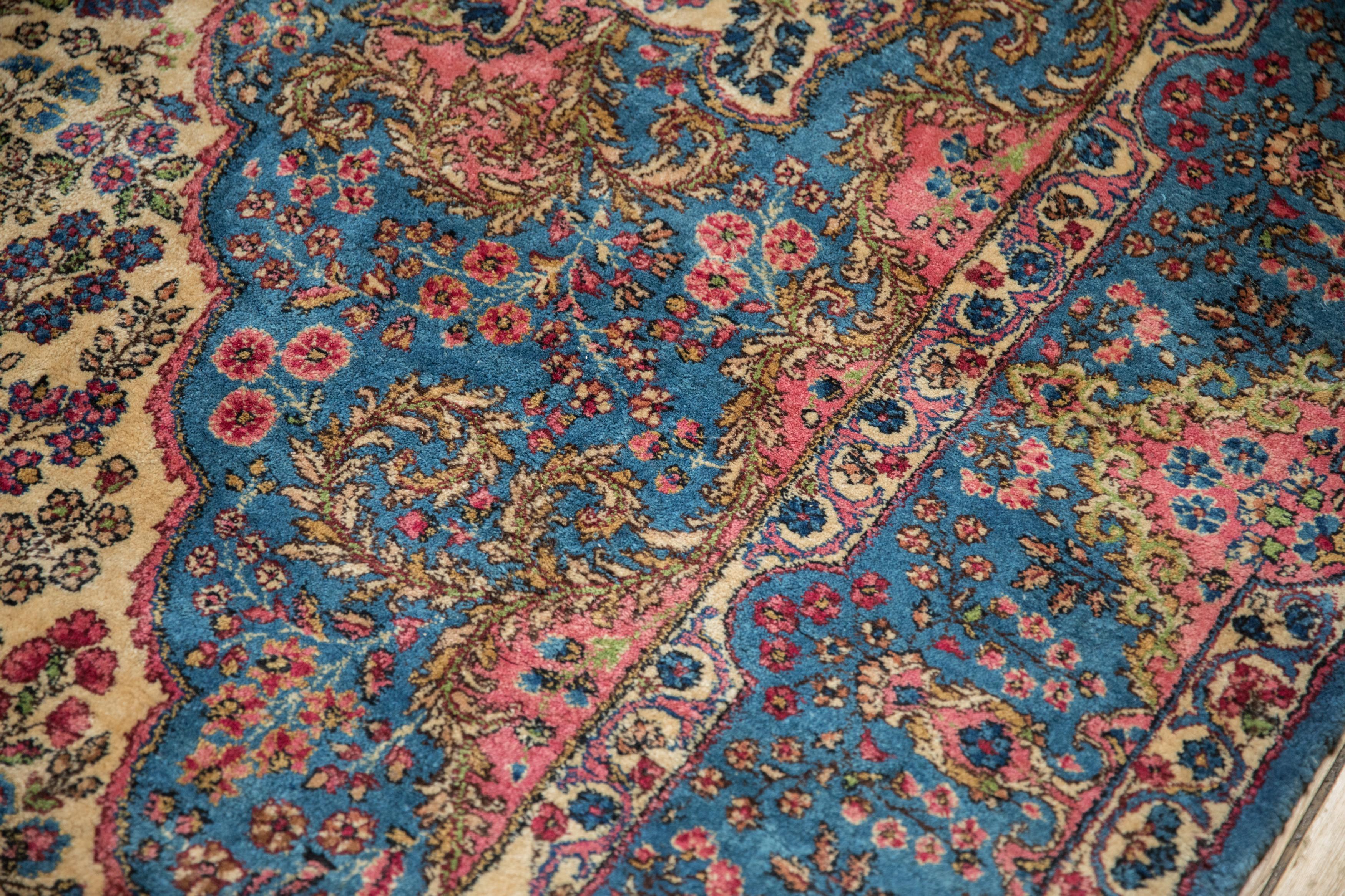 Rococo Vintage Fine Kerman Rug Runner For Sale