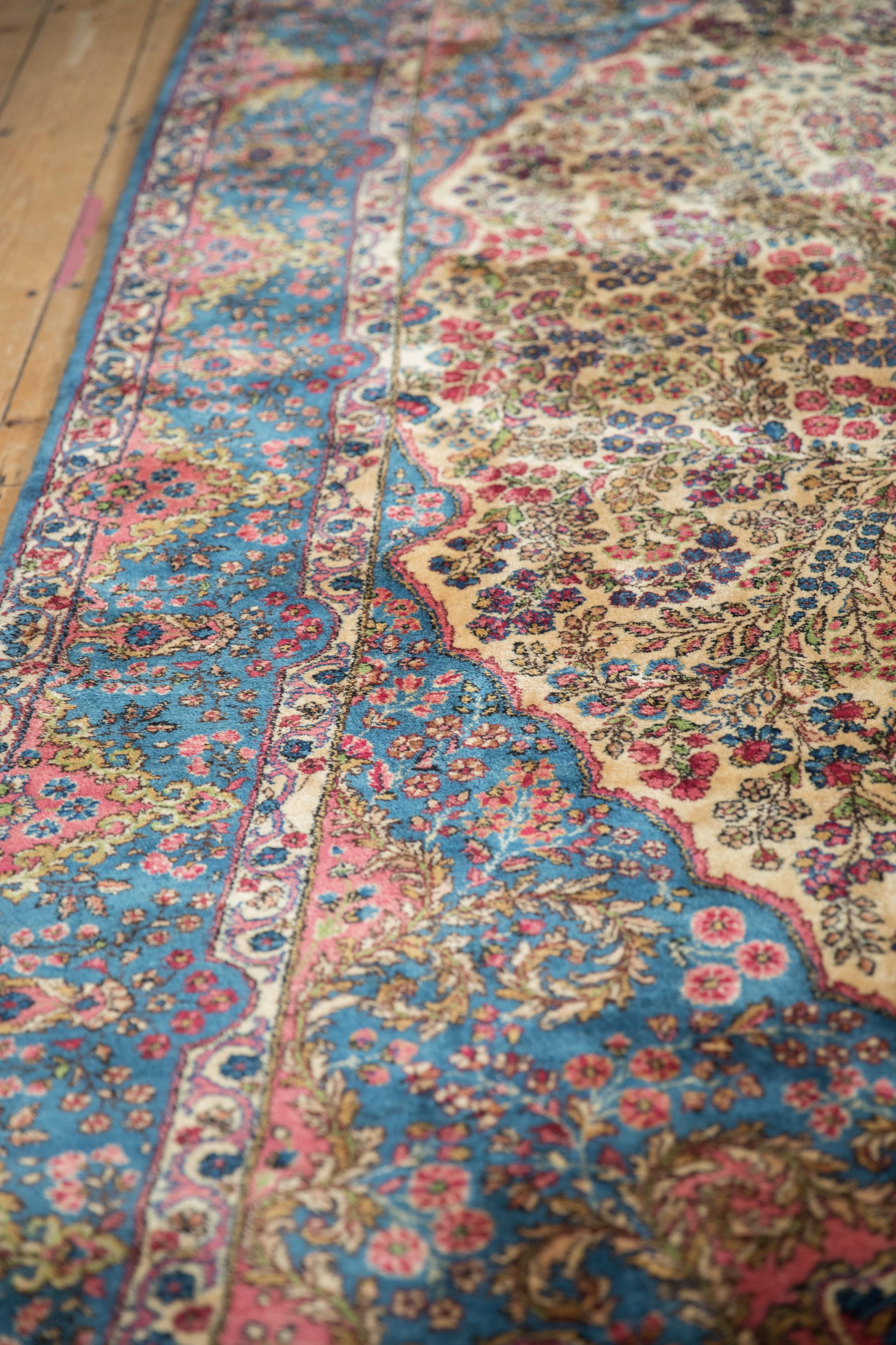 Vintage Fine Kerman Teppich Läufer (Handgeknüpft) im Angebot
