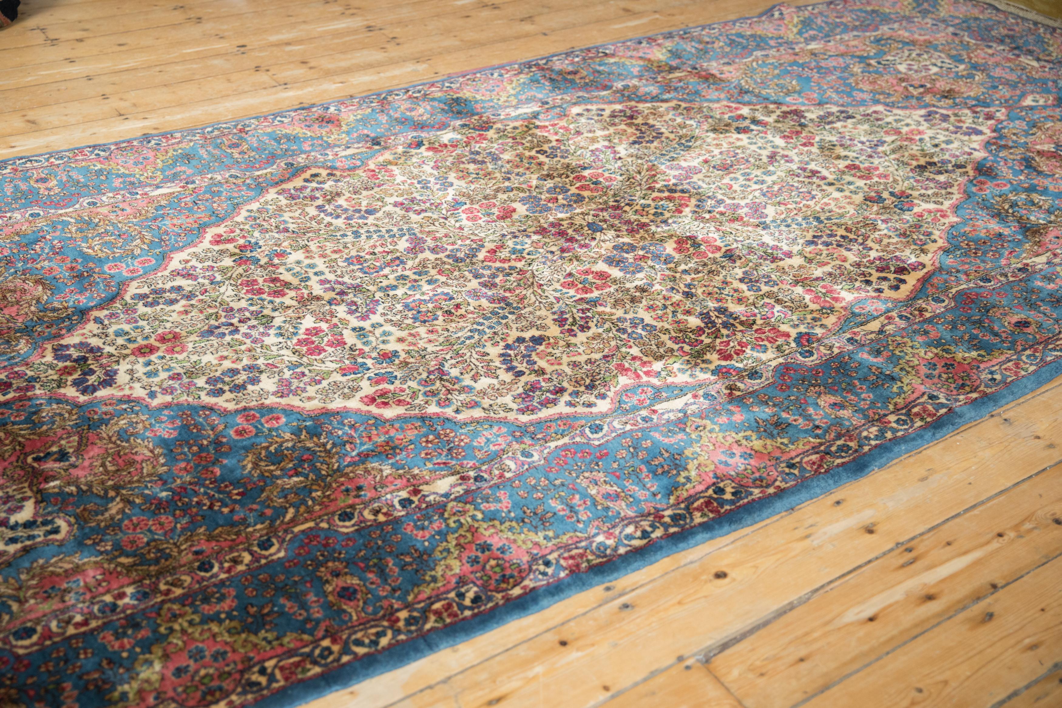 Vintage Fine Kerman Rug Runner In Excellent Condition For Sale In Katonah, NY