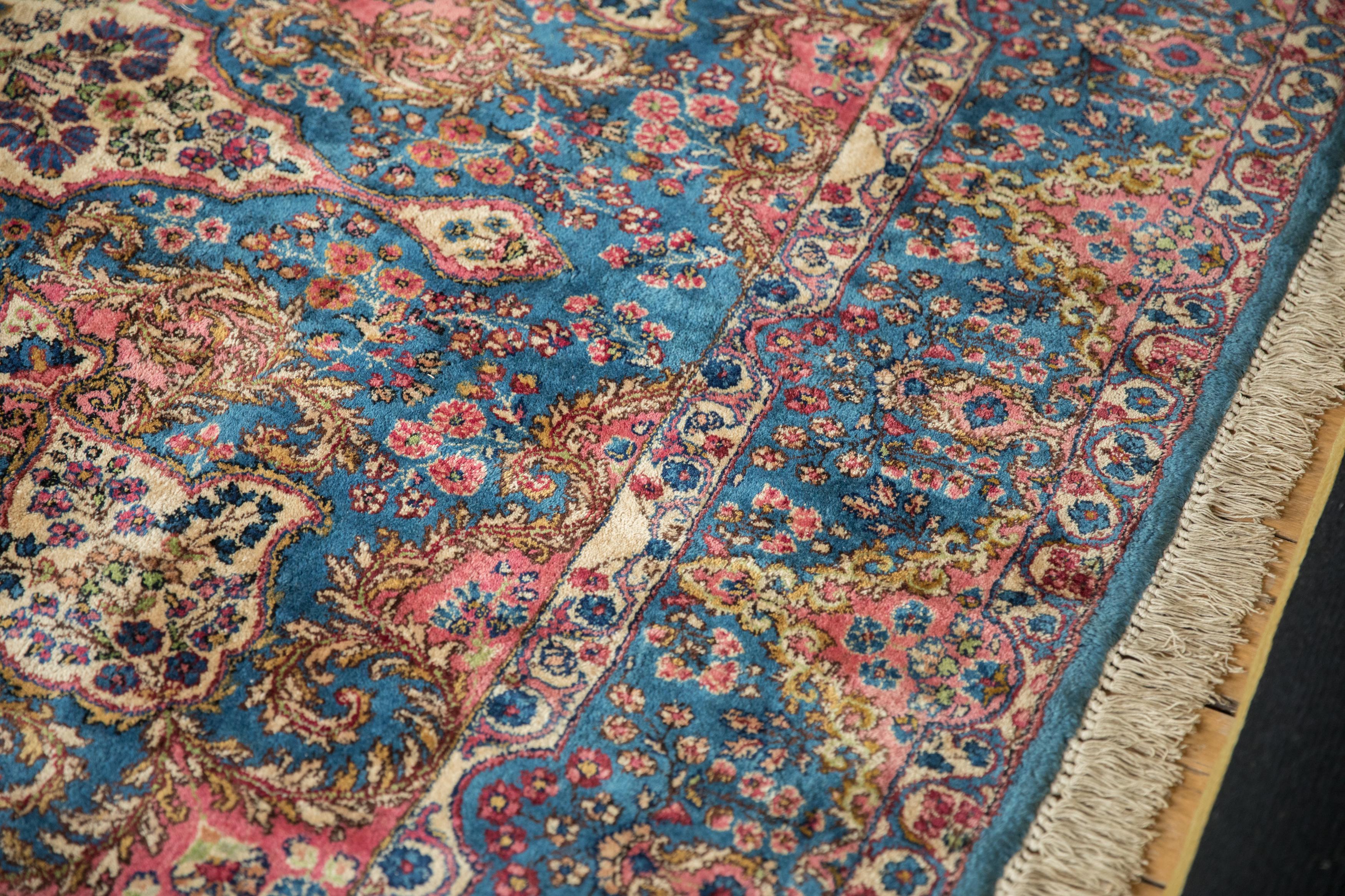 Vintage Fine Kerman Teppich Läufer (Wolle) im Angebot