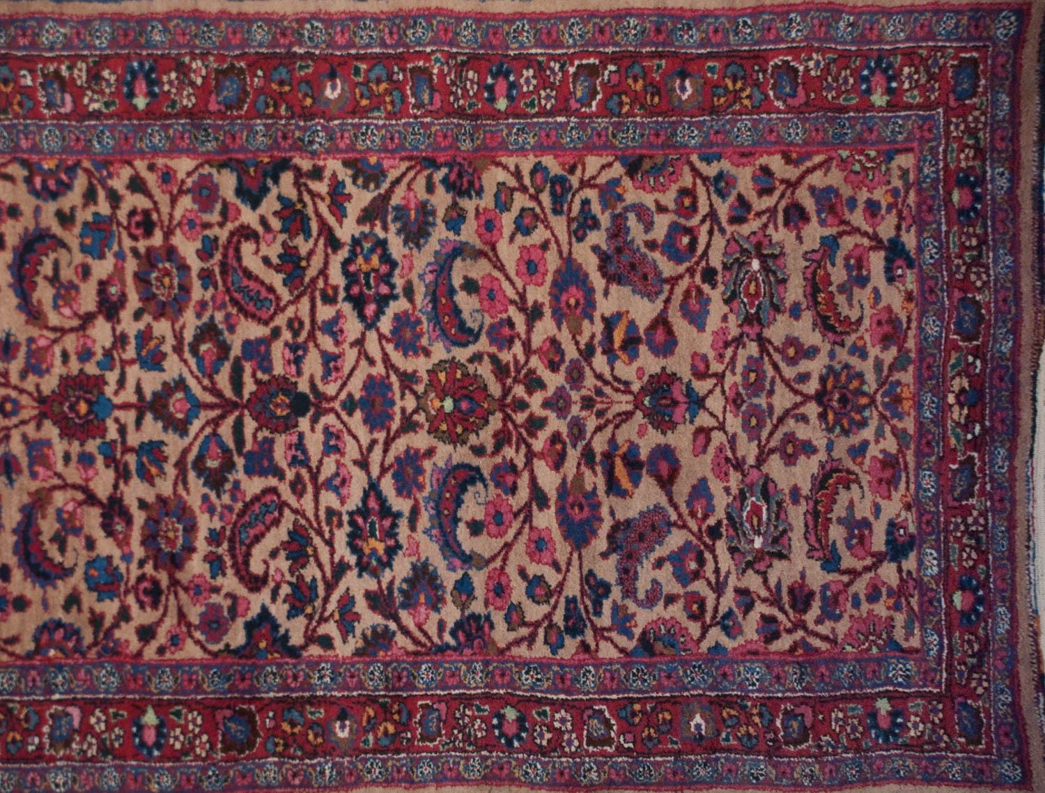 Vintage Fine Meshed Rug Runner In Good Condition For Sale In Katonah, NY