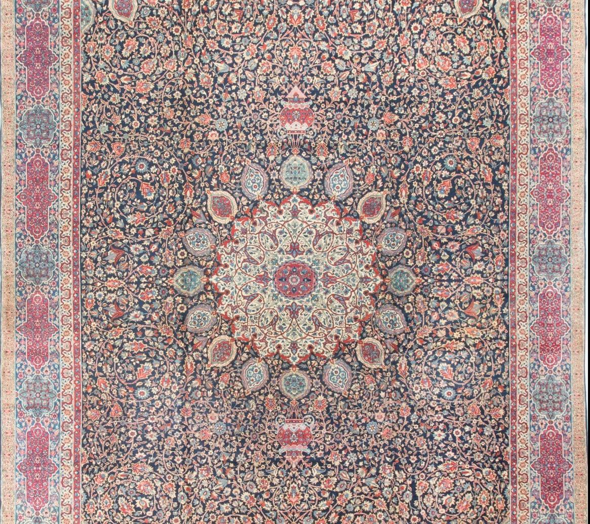 Vintage Oversize Fine Persian Tabriz Rug, circa 1920 14'8 x 23'4 In Good Condition For Sale In Secaucus, NJ