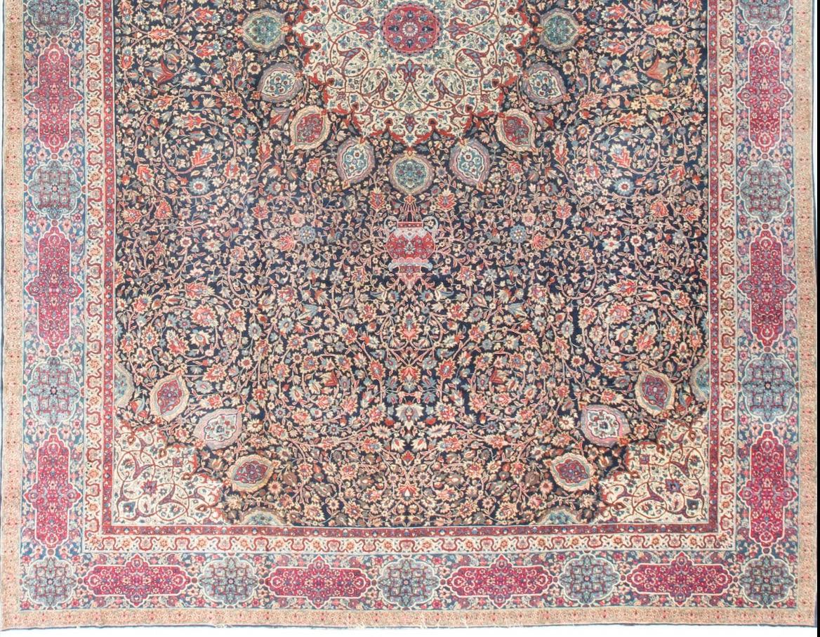 Early 20th Century Vintage Oversize Fine Persian Tabriz Rug, circa 1920 14'8 x 23'4 For Sale