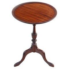 Retro fine quality Georgian revival wine side table mahogany mid-20th Century