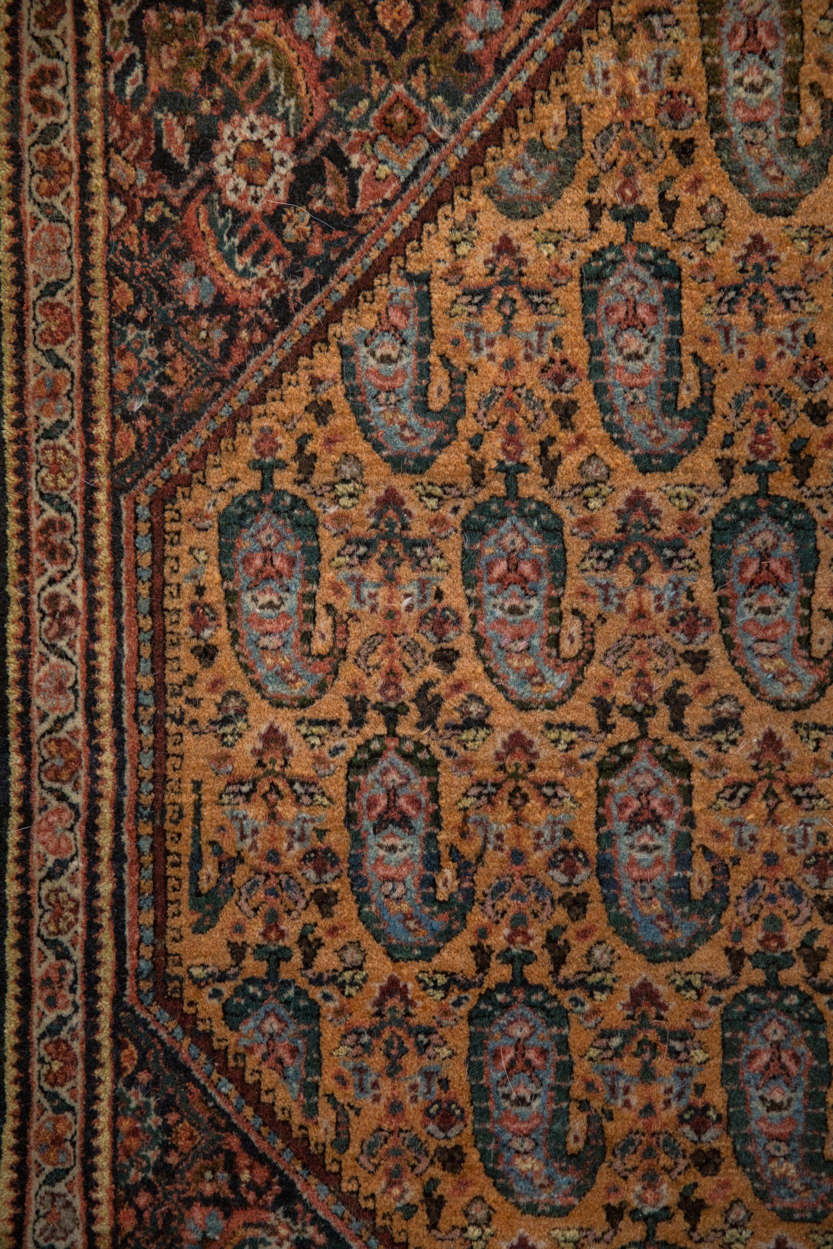 Vintage Feiner Sarouk Quadratischer Teppich Matte (Sarouk Farahan) im Angebot