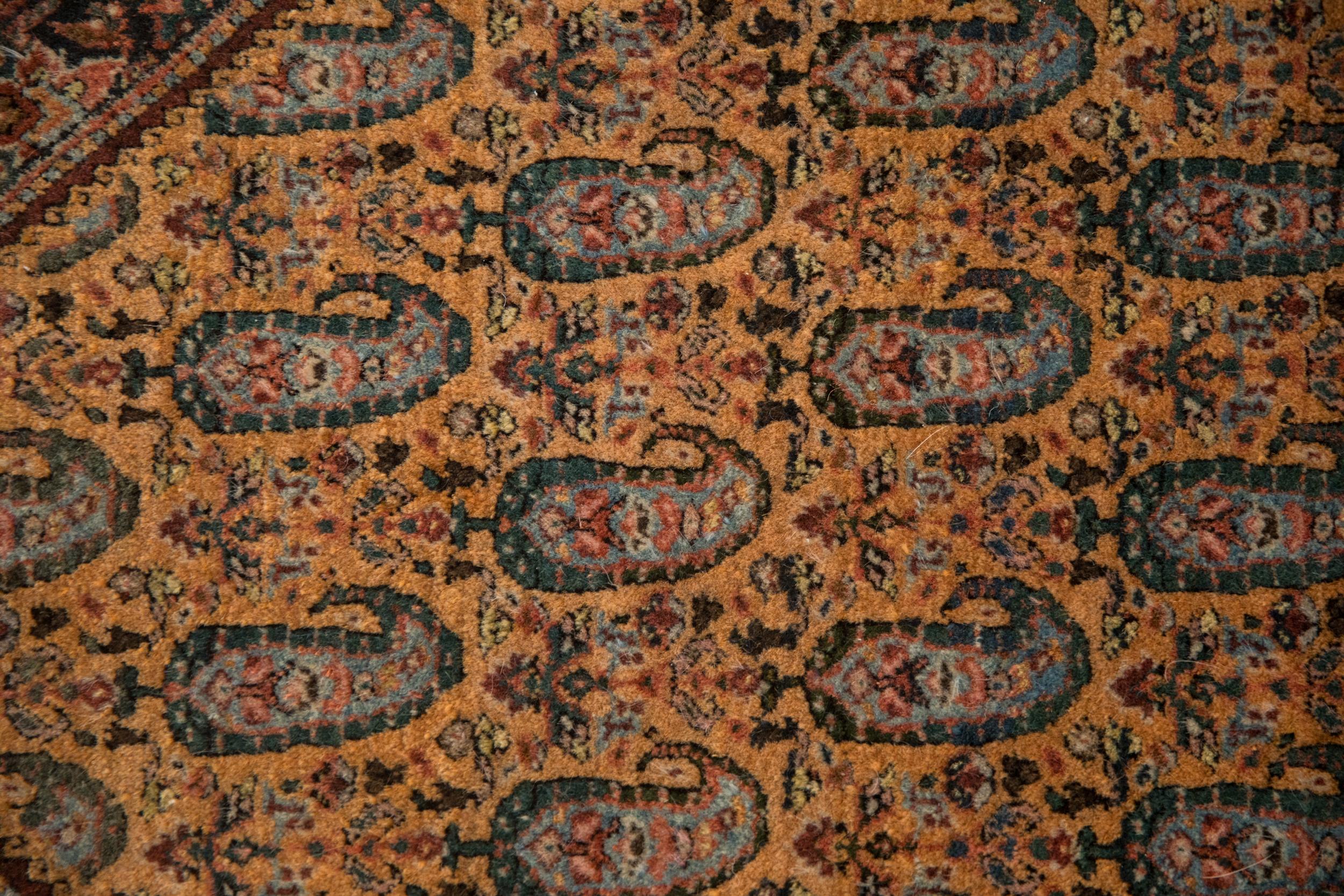 Vintage Feiner Sarouk Quadratischer Teppich Matte (Mitte des 20. Jahrhunderts) im Angebot