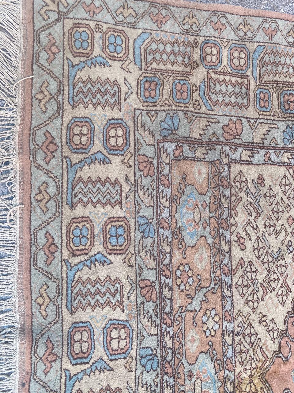 Oushak Vintage fine Turkish rug For Sale