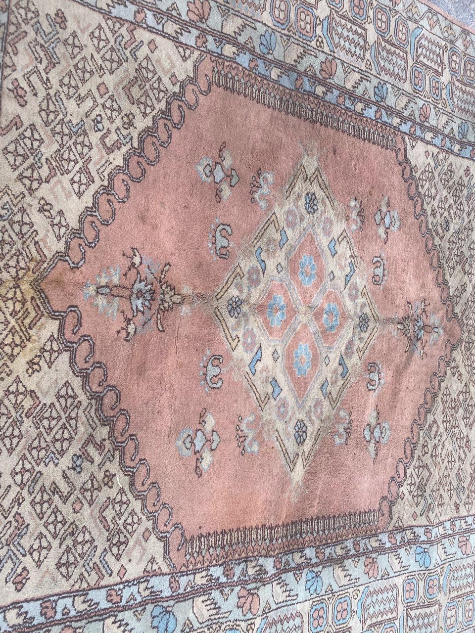 Vintage fine Turkish rug In Good Condition For Sale In Saint Ouen, FR