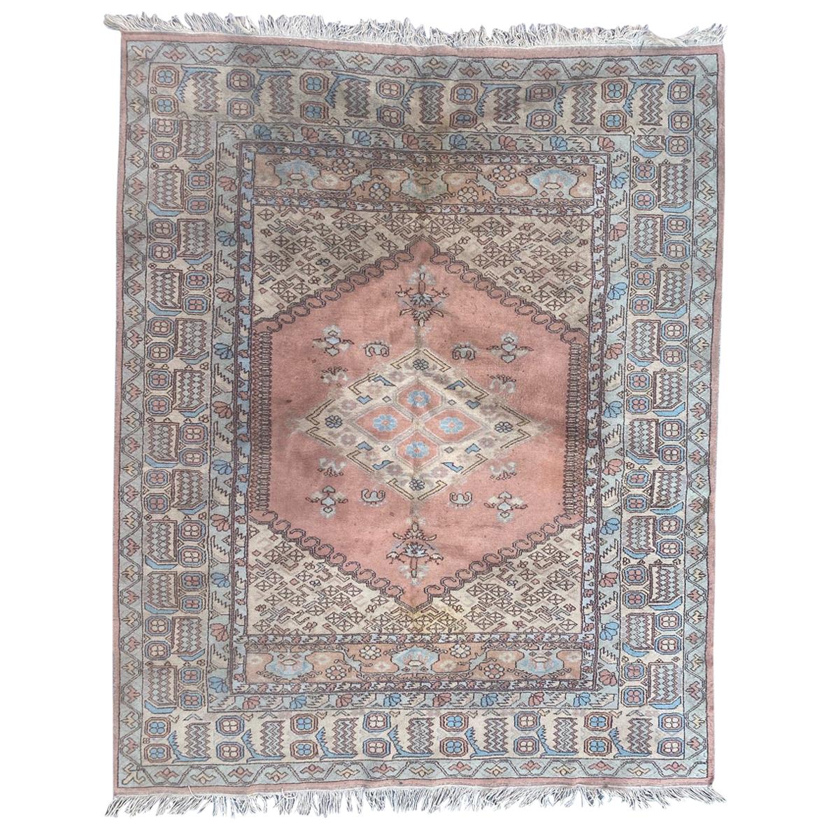 Vintage fine Turkish rug For Sale