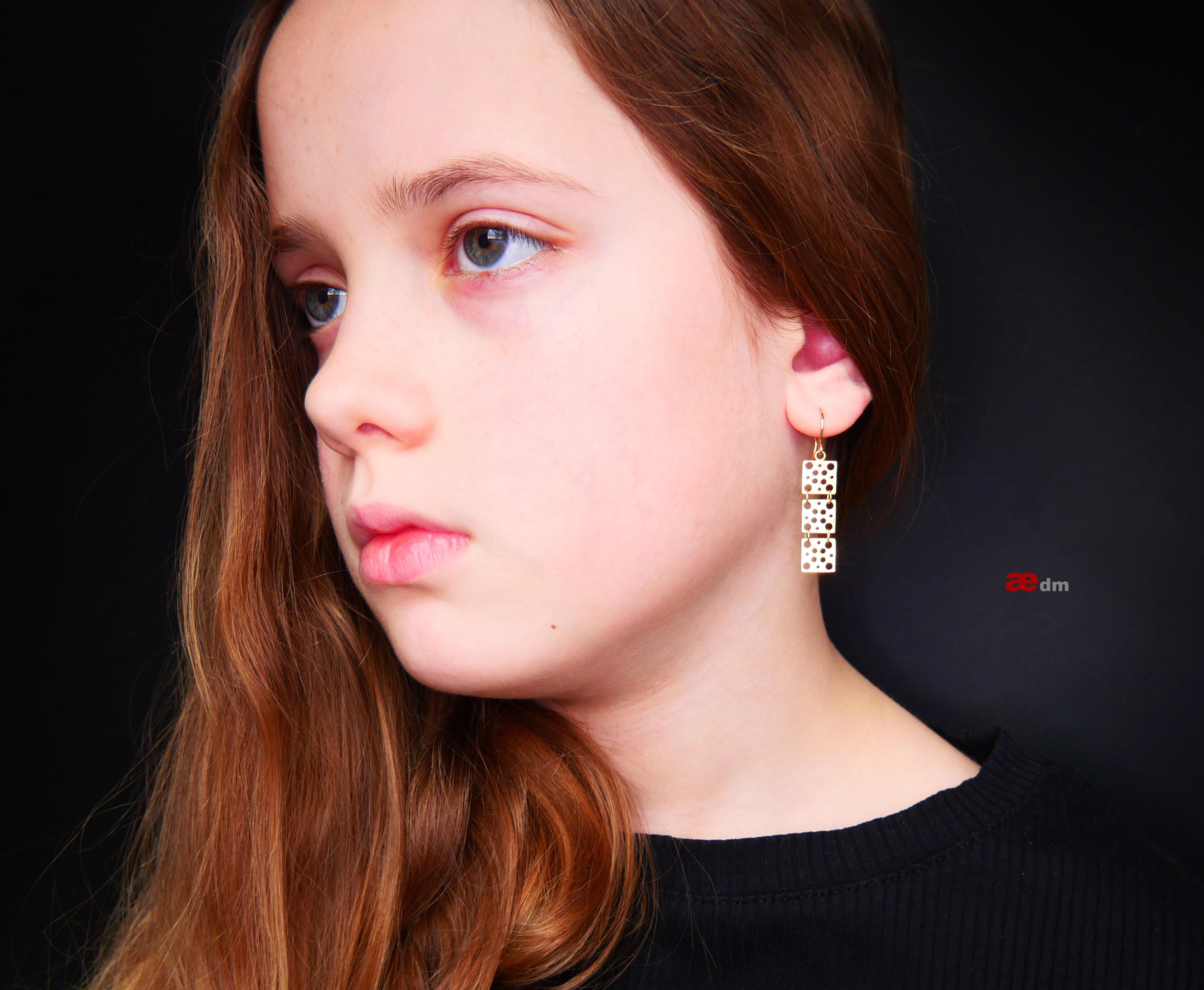 Vintage Finish Liisa Vitali Ohrringe massiv 18K Gelbgold / 2.4gr im Angebot 3