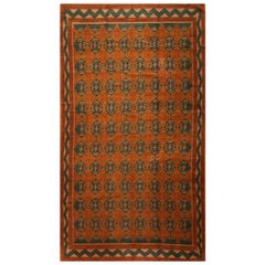 Vintage Finnish Art Deco Scandinavian Rug. Size: 8 ft 6 in x 14 ft