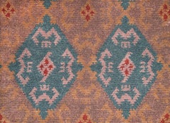 Vintage Finnish Art Deco Scandinavian Rug. Size: 8 ft 6 in x 14 ft