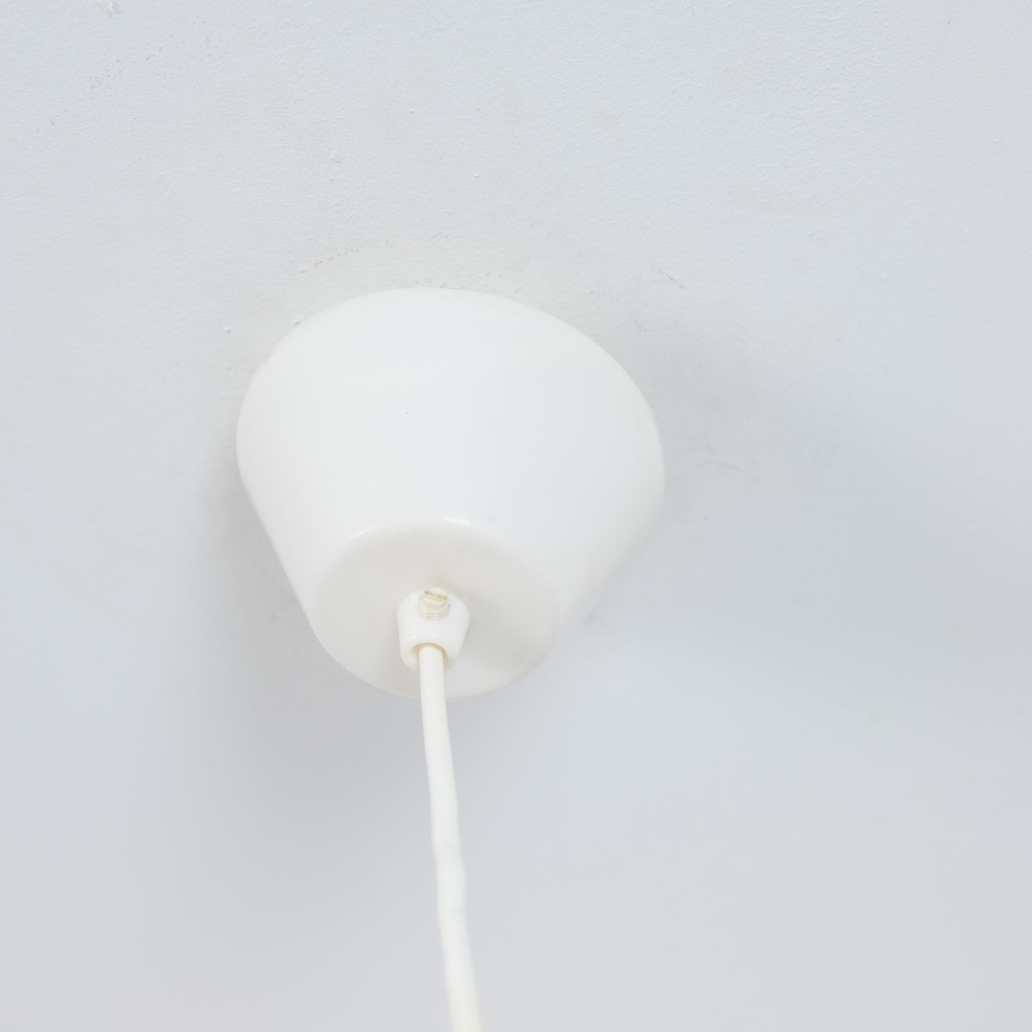 Vintage Finnish Design Layered Ceiling Lamp, Glossy Red, Attr. Kai Ruokonen 1960 For Sale 2