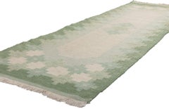 Vintage Finnish Flatweave Rug, Signed ILS Alestalon Mattokutomo Oy