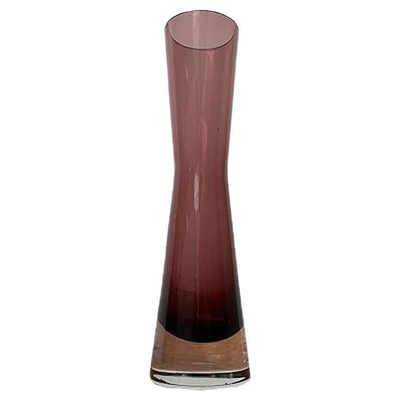 Vaso di vetro finlandese d'epoca di Riihimäki, Finlandia