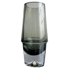 Vintage Finnish Glass Vase by Erkki Vesanto, Signed, Rare Collectible Decorative