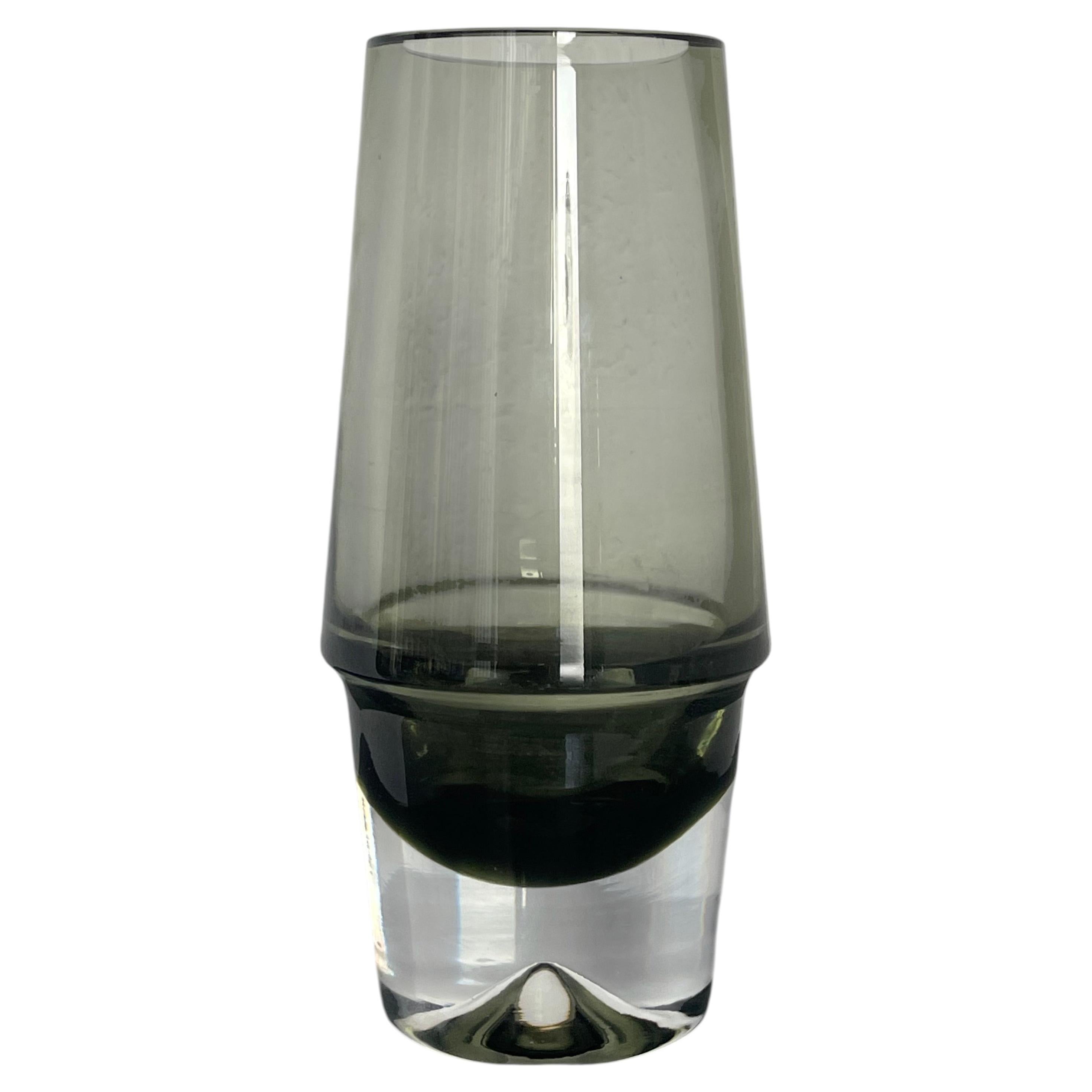 Vintage Finnish Glass Vase by Erkki Vesanto, Signed, Rare Collectible Decorative